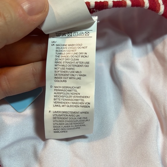 Cupshe Bikini Swimsuit Stripe Triangle Low Waist Two Piece Bathing Suit Size S - Picture 11 of 13